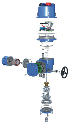 220V AC Quarter Turn Valve Actuator Explosion Proof Electric Control Valve Actuator